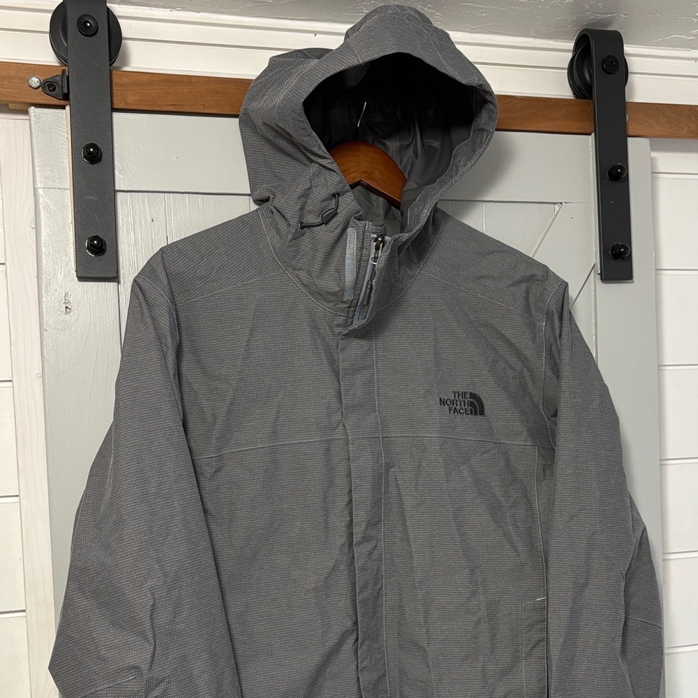 The North Face Men's Charcoal Rain Jacket Sz. L